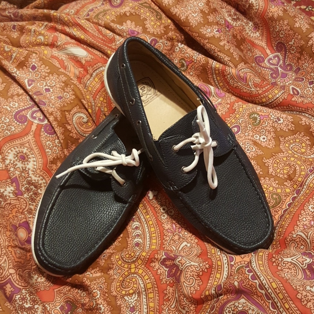 PHAT CLASSIC Boat Shoe, Size 12 navy blue boat sho